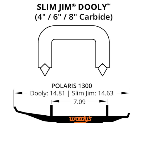 Woodys - Woodys Slim Jim Performance Dooly Wear Rods - 6in. - SP6-1300