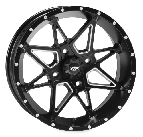 ITP - ITP Tornado Wheel - 14x7 - 2+5 Offset - 4/4 - Matte Black - 1421953727B
