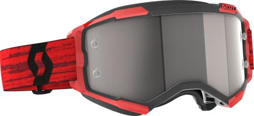 Scott USA - Scott USA Fury Goggles - 272828-0084269 - Dark Red / Silver Chrome Works Lens - OSFM
