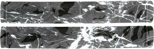 RSI Racing - RSI Racing 7in. Colored Rubber Grips - Black/White/Gray Swirl - G-7 SWIRL