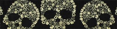 Zan Headgear - Zan Headgear Cooldanna - DC553 - Flower Skulls - OSFM