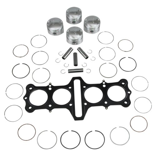 Wiseco - Wiseco Top End Kit - 2.50mm Oversize to 72.00mm, 10.25:1 Compression - K1076