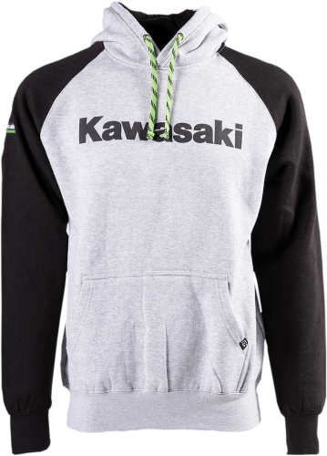 Factory Effex - Factory Effex Kawasaki Standard Pullover Hoody - 23-88102 - Black/Heather - Medium