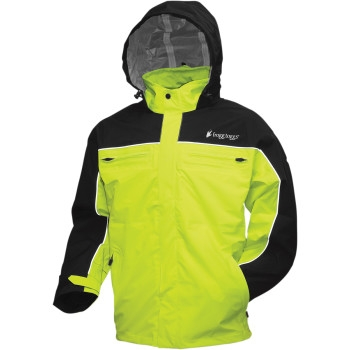 Frogg Toggs - Frogg Toggs Pilot Frogg Cruiser Jacket - PFC63131148LG - Hi-Vis Green/Black - Large