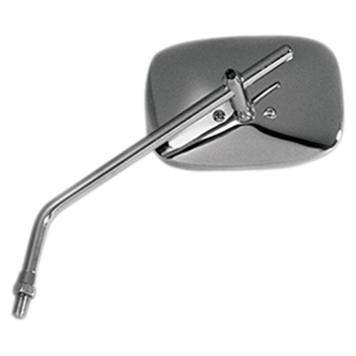 Emgo - Emgo Universal Rectangular Mirror - Chrome - 10mm Thread - 20-21710