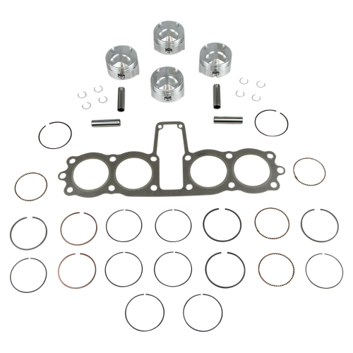 Wiseco - Wiseco Top End Kit - 3.00mm Oversize to 65.00mm, 10.25:1 Compression - K823