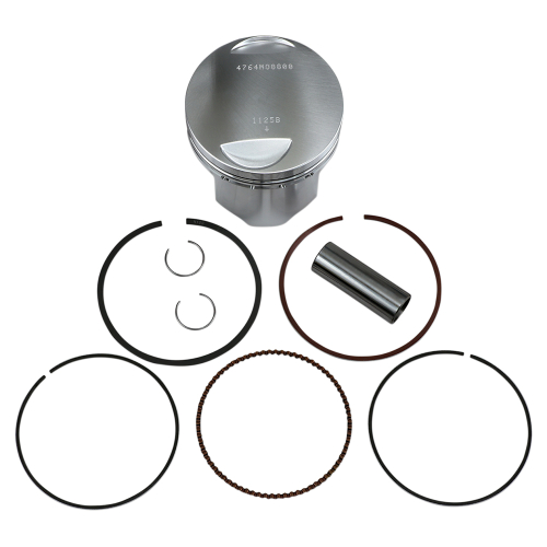 Wiseco - Wiseco Piston Kit - 1.00mm Oversize to 88.91mm, 9:1 Compression - 4764M08800