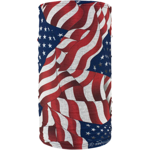 Zan Headgear - Zan Headgear Fleece-Lined Motley Tube - TF265 - Flag - OSFM