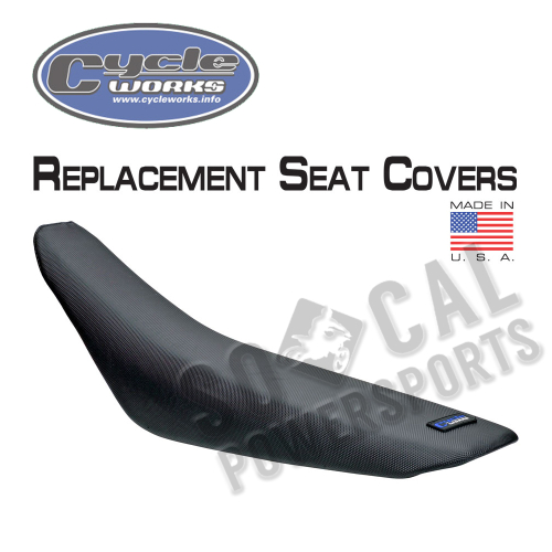 Quad Works - Quad Works Cycle Works Seat Cover - Gripper Black - 36-21288-01