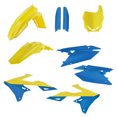 Acerbis - Acerbis Full Plastic Kit - Yellow/Blue - 2686551300