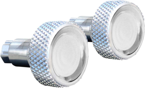 Accutronix - Accutronix Knurled Saddlebag Latch Levers - Chrome - SLK01-KC