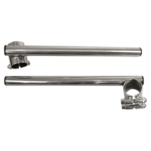 Emgo - Emgo 7/8in. Steel Clip-on Handlebars - 35mm Fork Tube - Chrome - 23-93121