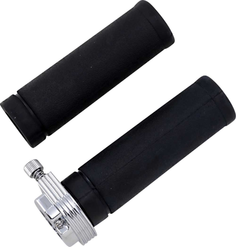 Drag Specialties - Drag Specialties Throttle/Grip Assembly for Single Cable - 12-0914SA-BC324