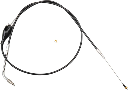 LA Choppers - LA Choppers Black Vinyl/Stainless Braided Idle Cable Kit - 12in.-14in. Ape Hangers - LA-8210ID13B