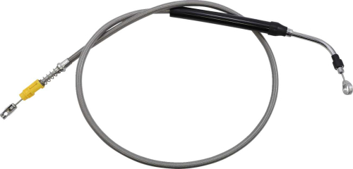 LA Choppers - LA Choppers Clutch Line - Stainless Braided with 15-17in. Ape Hangers - LA-8056C16