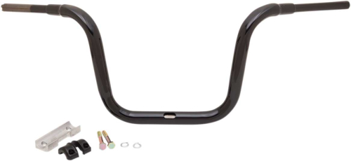 LA Choppers - LA Choppers 1-1/2in. Traditional Ape Hanger Handlebar - Black - LA-7314-12B