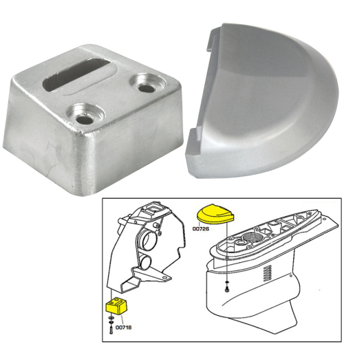 Tecnoseal - Tecnoseal Anode Kit w/Hardware - Volvo SX - Magnesium