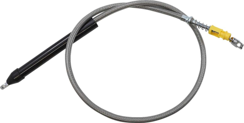LA Choppers - LA Choppers Clutch Line - Stainless Braided with 12-14in. Ape Hangers - LA-8155C13
