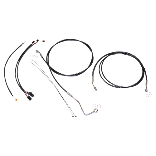 Magnum - Magnum Black XR Handlebar Installation Kit with Chrome Fittings for 15-17in. Ape - 489932