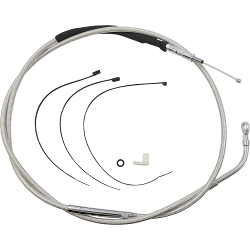 Magnum - Magnum Alternative Full Length High Efficiency Clutch Cable - Polished Stainless - 75-3/4in. - 523610HE