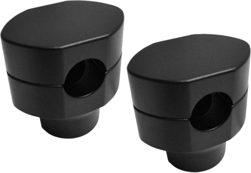 LA Choppers - LA Choppers 1in. Handlebar Riser Kit for HD Springer - Flat Black - LA-7410-02M