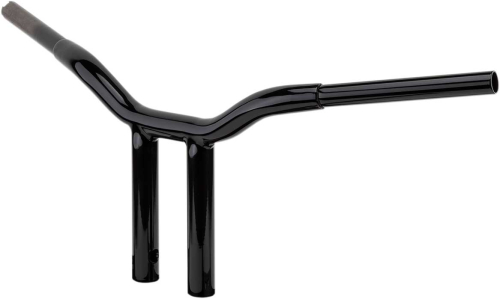 LA Choppers - LA Choppers 1-1/4in. Straight Risers for Welded Kage Fighter T-Bars - Gloss Black - LA-7337-08B