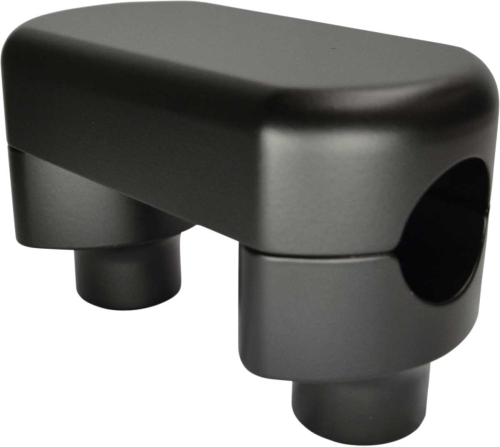 LA Choppers - LA Choppers Hefty Handlebar Riser/Top Clamp Kit - 1-1/2in. Tall - Flat Black - LA-7446-01M