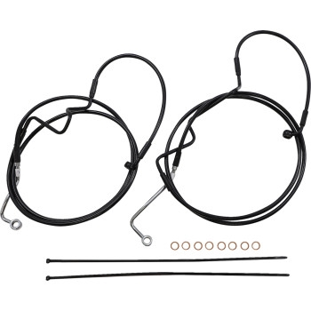 Magnum - Magnum XR Black Dot Handlebar Installation Kit - 15in-17in. - Black Fittings - 486972