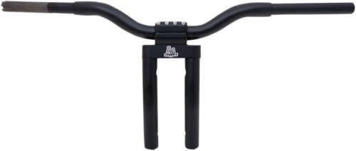LA Choppers - LA Choppers 1-1/4in. Kage Fighter Pullback Heights T-Bar - 10in. Rise - Flat Black - LA-7336-10M