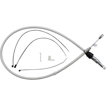 Magnum - Magnum Alternate Length Sterling Chromite Quick Connect Braided Upper Clutch Cable - 36in. - 32342HE