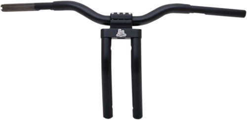 LA Choppers - LA Choppers 1-1/4in. Kage Fighter Pullback Heights T-Bar - 12in. Rise - Flat Black - LA-7336-12M