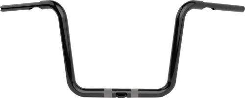 LA Choppers - LA Choppers 1-1/4in. Twin Round Handlebar - 12in. - Gloss Black - LA-7324-12B