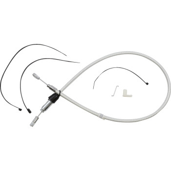 Magnum - Magnum Alternate Length Sterling Chromite Quick Connect Braided Upper Clutch Cable - 34in. - 3234HE