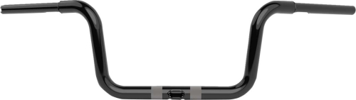 LA Choppers - LA Choppers 1-1/4in. Twin Round Handlebar - 8in. - Gloss Black - LA-7324-08B
