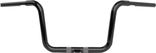 LA Choppers - LA Choppers 1-1/4in. Twin Round Handlebar - 10in. - Gloss Black - LA-7324-10B