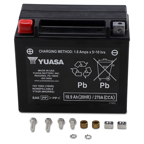Yuasa - Yuasa Factory Activated Maintenance Free Battery - YTX20 - YUAM42RBS