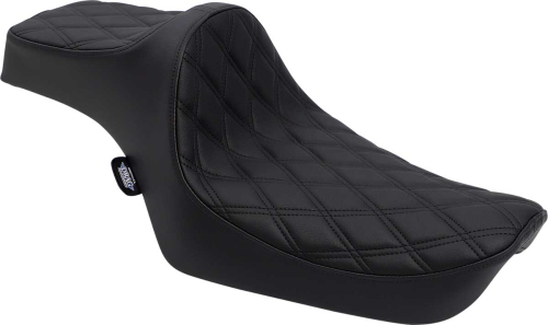 Drag Specialties - Drag Specialties Predator III Seat - Double Diamond - Black Thread - 0804-0732