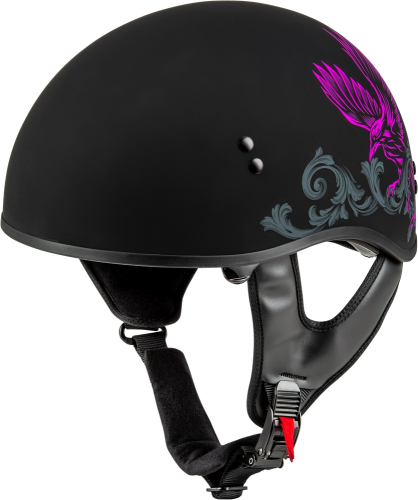 G-Max - G-Max HH-65 Corvus Helmet - H16510963 - Matte Black/Purple/Gray - X-Small