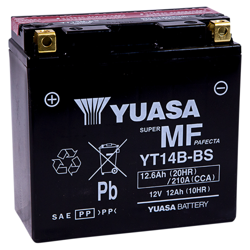Yuasa - Yuasa Maintenance Free Battery - YT14B-BS - YUAM624B4