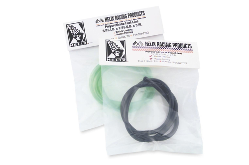 Helix Racing Products - Helix Racing Products Colored Fuel Line - 1/4in. x 3/8in. - 3ft. - Transparent Black - 140-3807