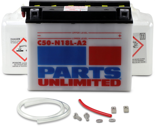 Parts Unlimited - Parts Unlimited 12V Heavy Duty Battery Kit - C50-N18L-A2-FP