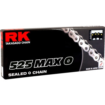 RK - RK 525 Max-O Chains - 120 Links  - Black/Gold - 525MAXO-120-BG