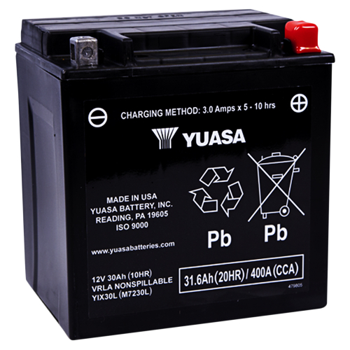 Yuasa - Yuasa Factory Activated Maintenance Free Battery - YIX30L - YUAM7230L