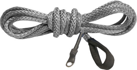KFI Products - KFI Products Synthetic Winch Line - 3/16in x 12ft - Smoke - SYN19-S12