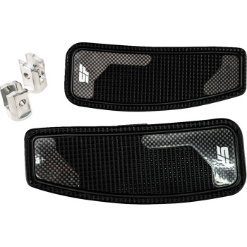 SLYFOX - SLYFOX Mini Driver Floorboards - Black Anodized - SF-906-01-1