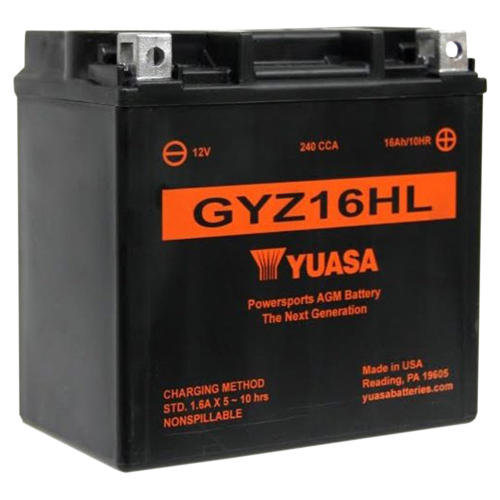 Yuasa - Yuasa GYZ High Performance Maintenance Free Battery - GYZ16HL - YUAM716GHL