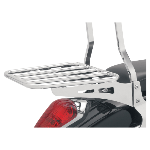 Cobra - Cobra Tube-Style Luggage Rack for Cobra Sissy Bar - Chrome - 602-3501