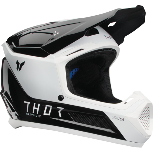 Thor - Thor Fleet Storm Youth Helmet - 0111-1686 - Storm Black/White - Small