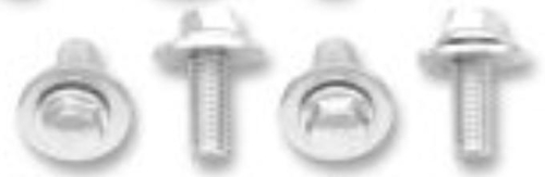 Bolt MC Hardware - Bolt MC Hardware Hex-Head Flange Nuts with Fender Washers - M6x1.0x16mm - 024-11616