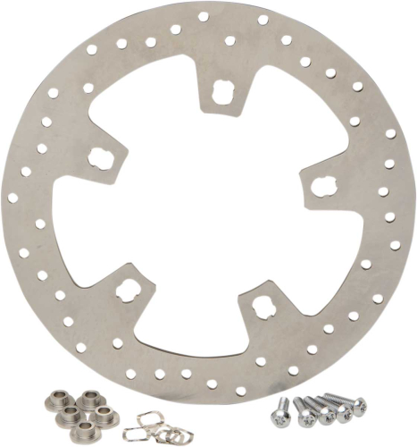 Drag Specialties - Drag Specialties Stainless Steel Drilled Brake Rotor - 1710-2404